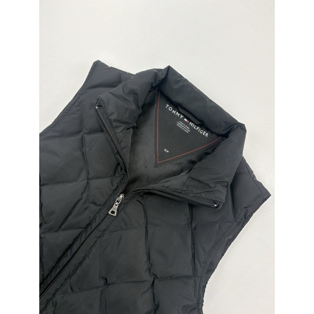 Tommy Hilfiger Women's  Down Quilted Puffy Vest Size Small Black